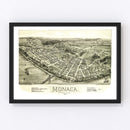Vintage Map of Monaca, Pennsylvania 1900