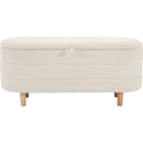2-Pieces Bedroom Sets Full Size Flower-Shaped Upholstered LED Platform Bed with Storage Ottoman-Sherpa Fabric, White