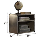 Brancaster - Nightstand With USB - Aluminum