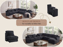 Celine - Fabric Corner Sectional Sofa With Right-Facing Chaise, Cupholders, And Charging Ports