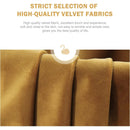 Gold Velvet Tufted Dining Chairs With Ring Pull Trim