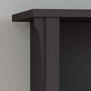 Vintage Black Bookcase With Adjustable Shelves For Home