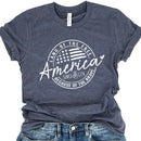 Plus America Land of the Free, Peace Sign tee