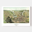 Vintage Map of Cumberland, Maryland 1906