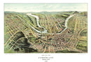 Vintage Map of Cumberland, Maryland 1906