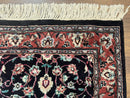 Pak Persian Runner Rug 2.8 x 10, Dark Blue, Floral Allover, Wool