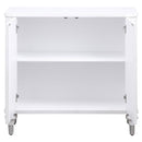 Cardella 2-door Mandala Accent Cabinet Distressed White