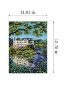 Gobelin canvas for halfstitch without yarn Castle Orlik 2383J