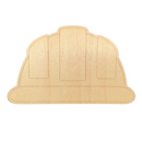 Unfinished Wood Etched Construction Hat Shape | Paint By Line Crafts | up to 30" DIY