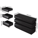 Minimalist Modern 6 Drawer Dresser, Handle Free Design With Wide Storage