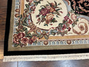 Aubusson Rug 8x10, Floral, Wool Pile, Elegant, European Design, Handmade, Fine