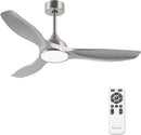 52 Inch Quiet DC Motor Ceiling Fan With LED Lights Remote Control