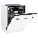 24" Dishwasher with White Matt panel, Stainless Tub, DWV-WM-24