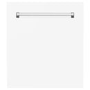 24" Dishwasher with White Matt panel, Stainless Tub, DWV-WM-24