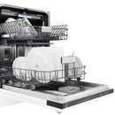 24" Dishwasher with White Matt panel, Stainless Tub, DWV-WM-24