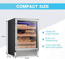 24 Inch Cigar Humidor Electric Humidor Silver Steel X51256