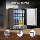 Kismile 24 Inch Built-In Double Drawer Refrigerator, 5.0 Cu.Ft Under Counter Beverage Fridge for Wine & Beer, Stainless Stee