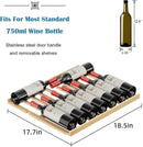 24 Inch Wooden Shelves Built-in Wine Fridges Cooler Beverage Refrigerator W51145B