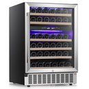 24 Inch Wooden Shelves Built-in Wine Fridges Cooler Beverage Refrigerator W51145B