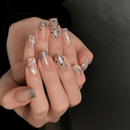 Luxury Full Cover Press-On Nails, 24-Piece Artificial Nail Set