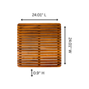 Yukon Teak Shower and Bathmat 24" x 24"