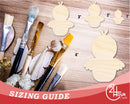 Unfinished Easter Chick Silhouette | Easter | DIY Craft Cutout | up to 46" DIY