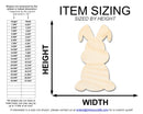 Unfinished Sitting Bunny Silhouette | Easter | DIY Craft Cutout | up to 46" DIY