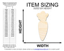 Unfinished Cute Carrot Shape | Easter | DIY Craft Cutout | up to 46" DIY