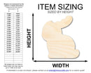 Unfinished Chocolate Bunny Shape | Easter | DIY Craft Cutout | up to 46" DIY