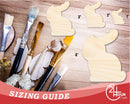 Unfinished Chocolate Bunny Shape | Easter | DIY Craft Cutout | up to 46" DIY