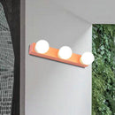 DecorBites™ Macaron Style Metallic Vanity Light Fixture - Pink/Yellow - 3/4 Lights for Bedroom Wall Lighting