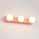 DecorBites™ Macaron Style Metallic Vanity Light Fixture - Pink/Yellow - 3/4 Lights for Bedroom Wall Lighting