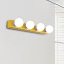 DecorBites™ Macaron Style Metallic Vanity Light Fixture - Pink/Yellow - 3/4 Lights for Bedroom Wall Lighting