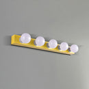 DecorBites™ Macaron Style Metallic Vanity Light Fixture - Pink/Yellow - 3/4 Lights for Bedroom Wall Lighting