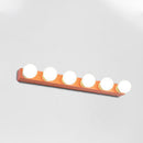 DecorBites™ Macaron Style Metallic Vanity Light Fixture - Pink/Yellow - 3/4 Lights for Bedroom Wall Lighting