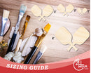 Unfinished Crossed Pickleball Paddle Shape | DIY Craft Cutout | up to 46" DIY