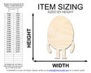 Unfinished Humpty Dumpty Wood Cutout Shape | DIY Craft Cutout | up to 46" DIY