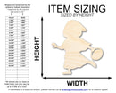 Unfinished Little Red Riding Hood Wood Cutout Shape | DIY Craft Cutout | up to 46" DIY
