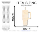Unfinished Tumbler Silhouette | DIY Craft Cutout | up to 46" DIY