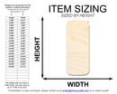 Unfinished Tall Can Shape | DIY Craft Cutout | up to 46" DIY