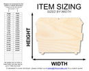 Unfinished Dumpster Shape | DIY Craft Cutout | up to 46" DIY