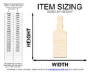 Unfinished Whisky Bottle Shape | DIY Craft Cutout | up to 46" DIY