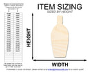 Unfinished Rum Bottle Shape | DIY Craft Cutout | up to 46" DIY