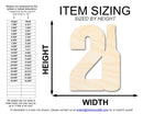 Unfinished Twenty One Bottle Shape | DIY Craft Cutout | up to 46" DIY