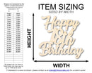 Unfinished Happy Eighteenth Birthday Shape | DIY Craft Cutout | up to 46" DIY