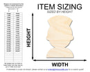Unfinished Nurse Shape | DIY Craft Cutout | up to 46" DIY