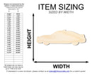 Unfinished Police Car Shape | DIY Craft Cutout | up to 46" DIY