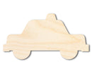 Unfinished Cartoon Police Car Shape | DIY Craft Cutout | up to 46" DIY