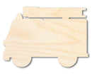 Unfinished Cartoon Fire Truck Shape | DIY Craft Cutout | up to 46" DIY
