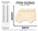 Unfinished Cartoon Fire Truck Shape | DIY Craft Cutout | up to 46" DIY
